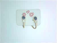 Ohrringe Ititoli Dame Sole Cuore Amore in Gelbgold Zaffiro 0.64 Ct OR2184#GLZ - OR2184#GLZ